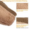 Unisex Knit Beanie Hat with Goggle Chunky Winter Warm Hat Skull Cap 4 Colors