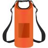 Floating Waterproof Dry Bag Floating Dry Sacks with Observable Window 5L Roll Top Lightweight Dry Storage Bag for Kayaking Rafting Boating Swimming Ca