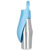 25OZ Portable Dog Water Bottle Foldable Stainless Steel Water Dispenser Leak-Proof Design for Dog Walking Traveling Hiking Outdoor Activities