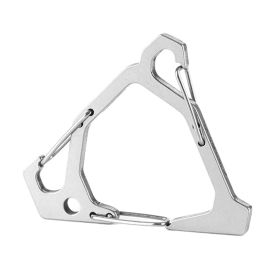 Multi-functional Portable Triangle Hook Hanging Buckle for Outdoor (Color: White, Type: Triangle Hook)